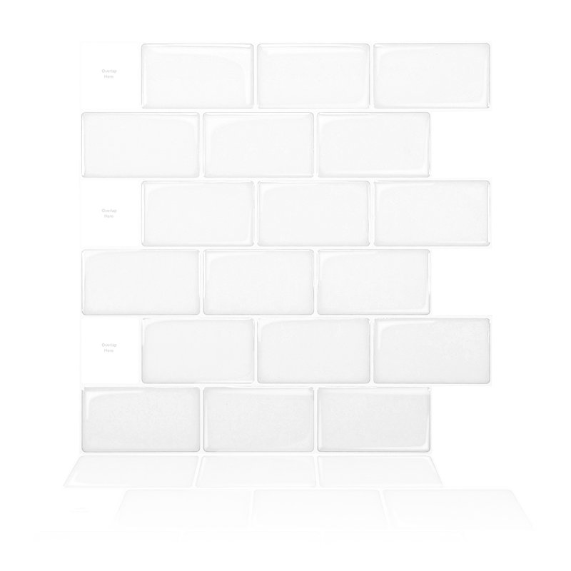 Art3d 12'' W x 12'' L Gel Peel and Stick Subway Tile & Reviews Wayfair